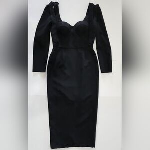 The One by Lichi Black Dress Size L Long Sleeve NWT Cocktail Party  Minimalist